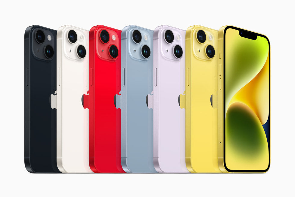 iPhone 14 cores disponíveis